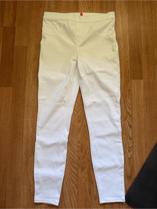 SPANX Denim - SPANX White Leggings with Nude Liner